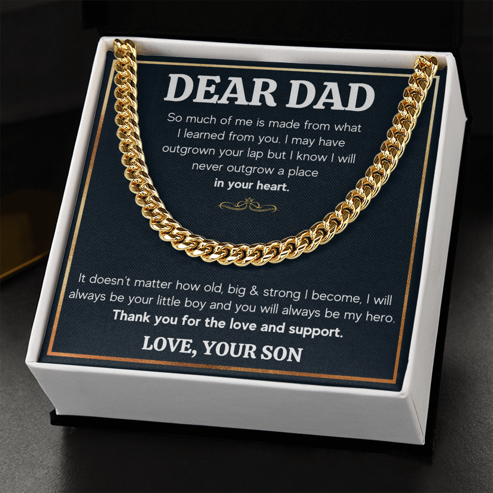 TO MY DAD OUTGROWN CUBAN LINK CHAIN