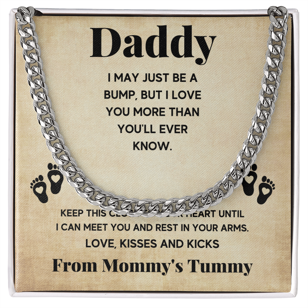 TO MY DADDY BUMP CUBAN LINK CHAIN