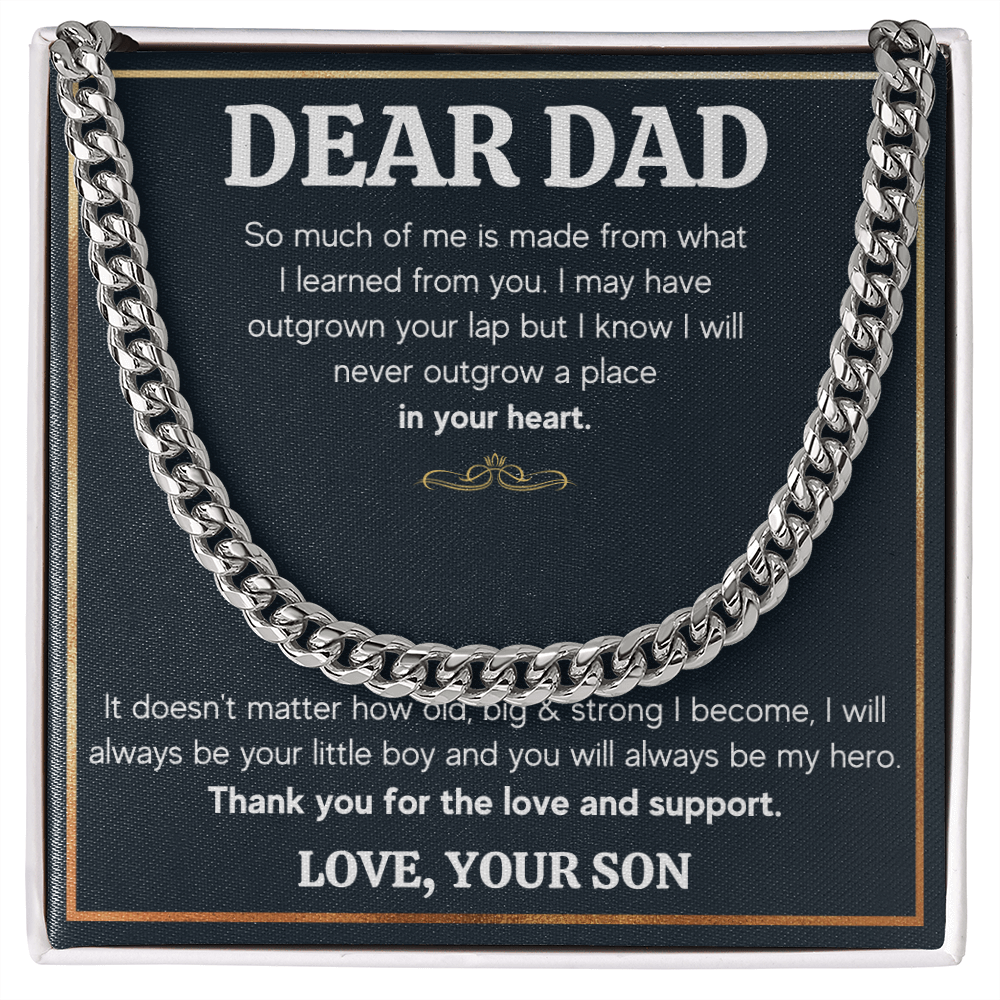 TO MY DAD OUTGROWN CUBAN LINK CHAIN