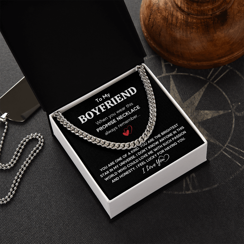 TO MY BOYFRIEND UNIVERSE CUBAN LINK CHAIN