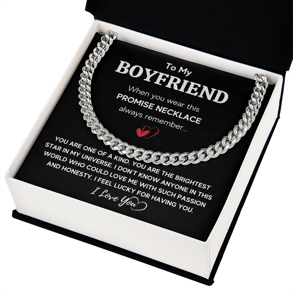 TO MY BOYFRIEND UNIVERSE CUBAN LINK CHAIN