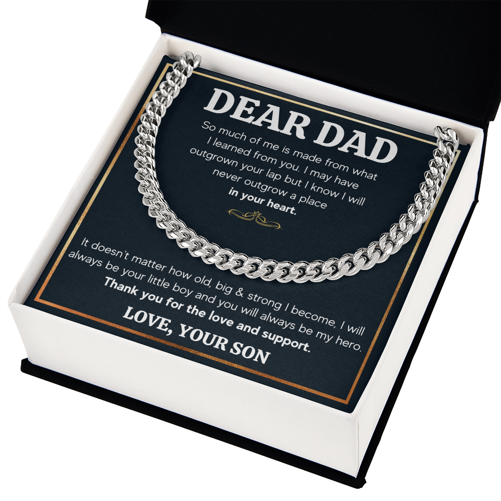 TO MY DAD OUTGROWN CUBAN LINK CHAIN