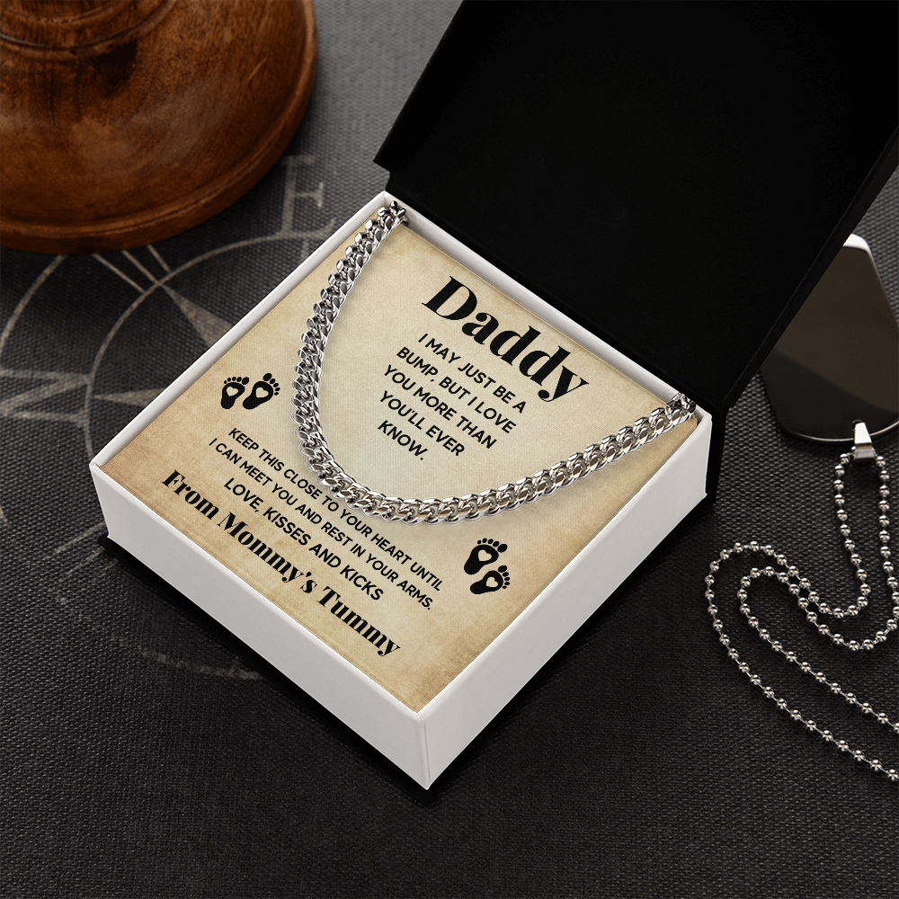 TO MY DADDY BUMP CUBAN LINK CHAIN