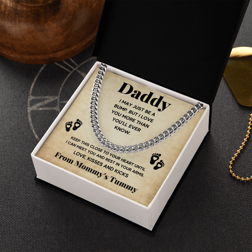 TO MY DADDY BUMP CUBAN LINK CHAIN