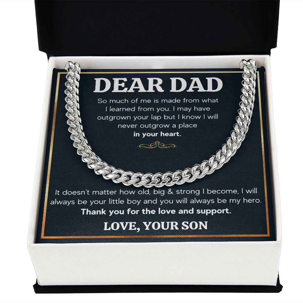 TO MY DAD OUTGROWN CUBAN LINK CHAIN