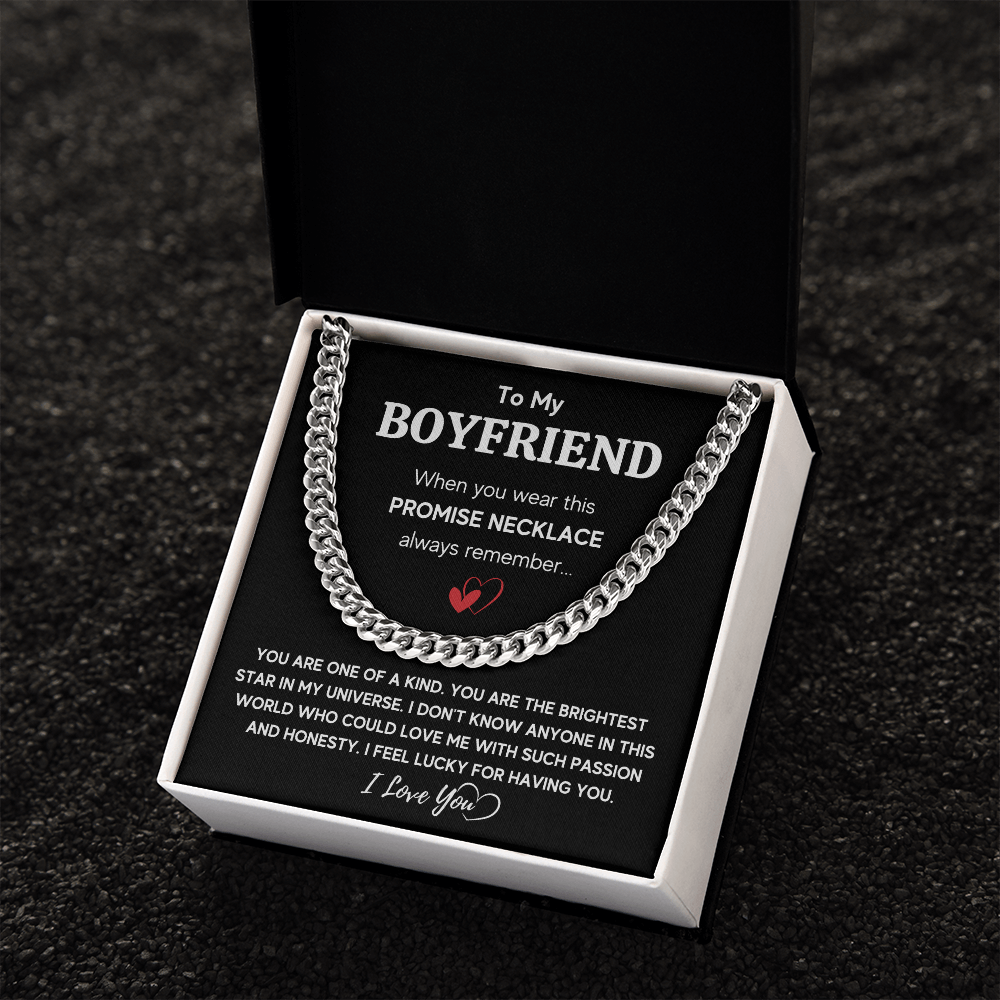 TO MY BOYFRIEND UNIVERSE CUBAN LINK CHAIN