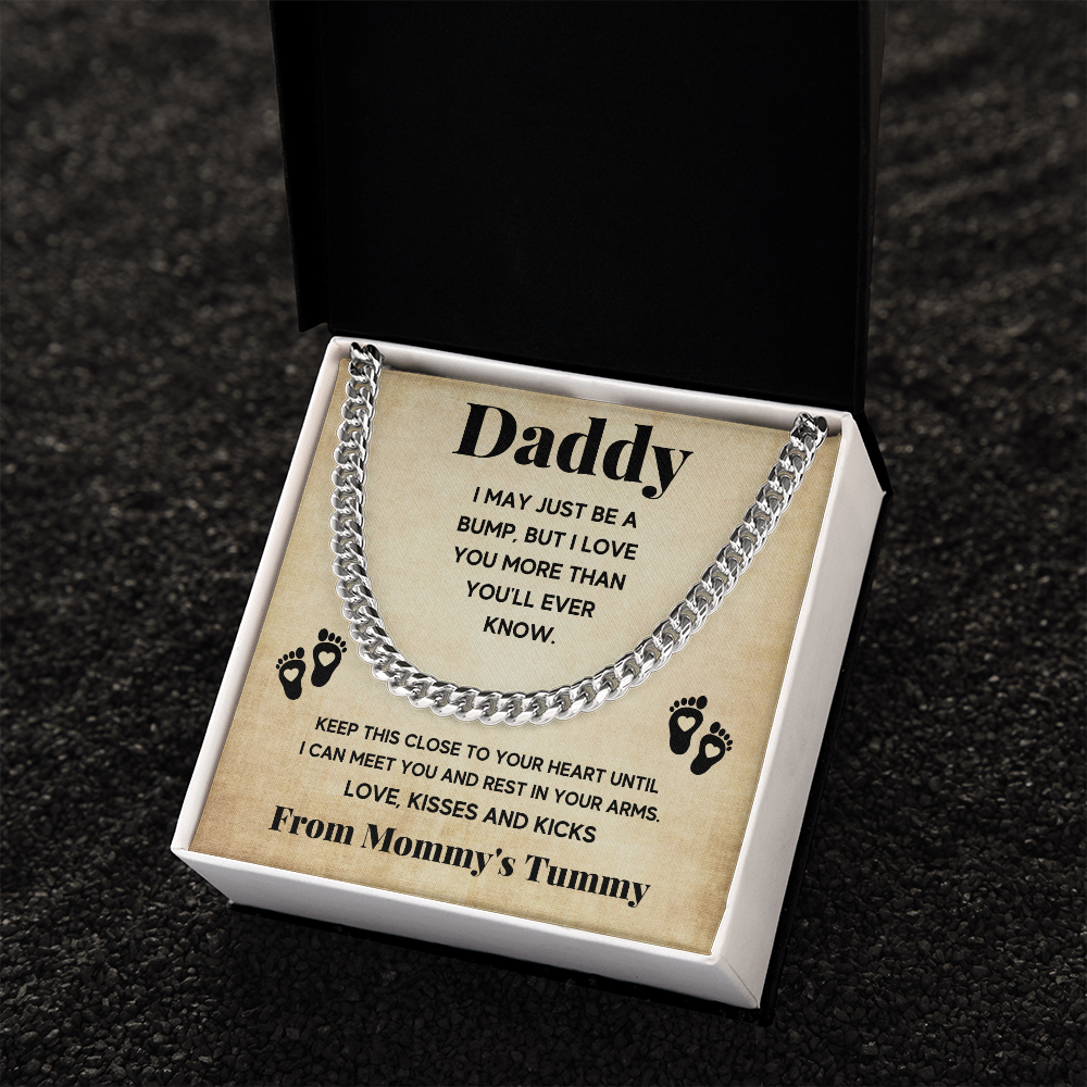 TO MY DADDY BUMP CUBAN LINK CHAIN