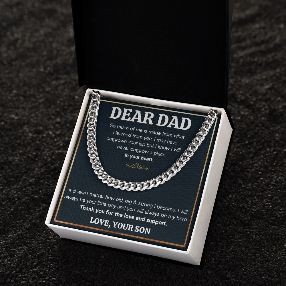 TO MY DAD OUTGROWN CUBAN LINK CHAIN