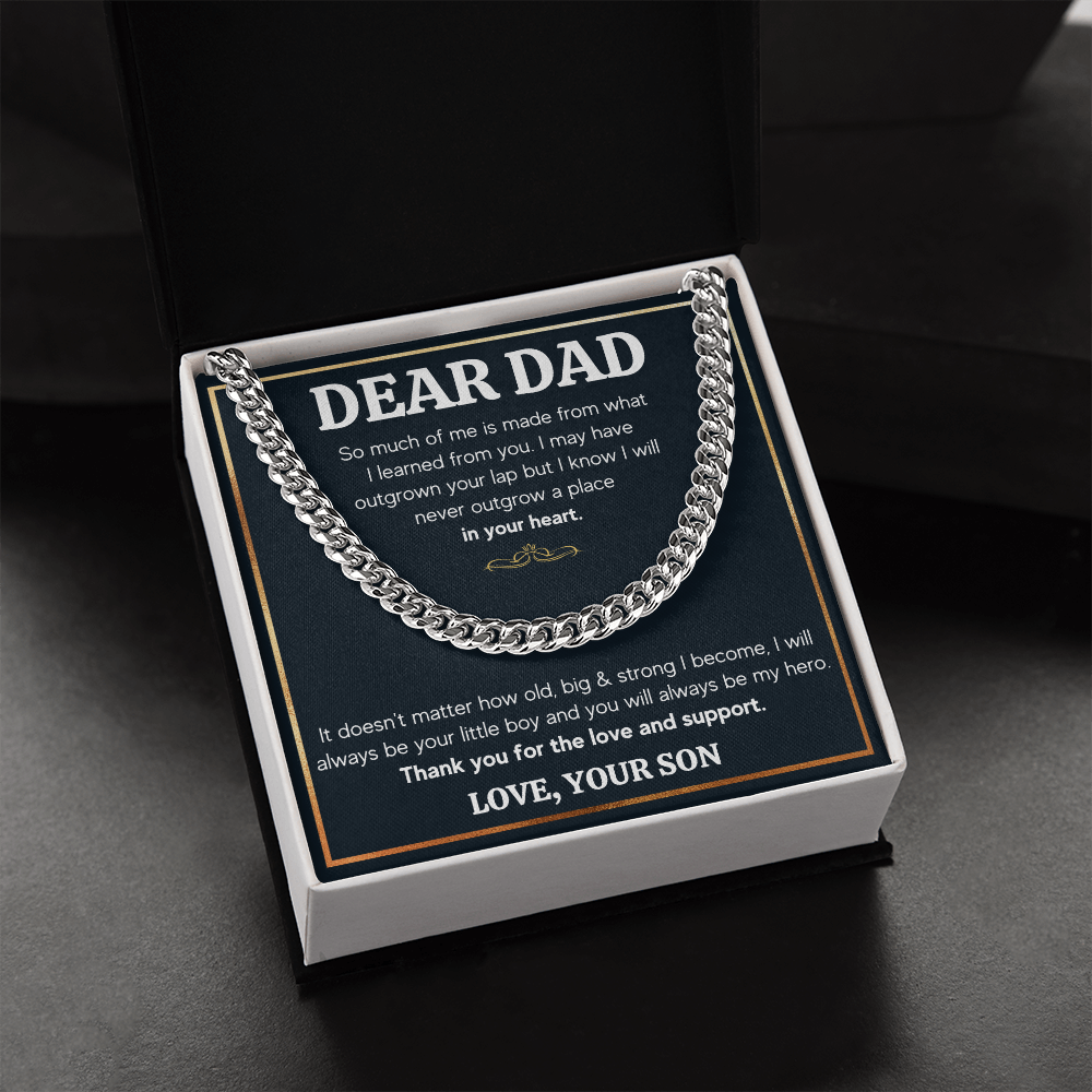 TO MY DAD OUTGROWN CUBAN LINK CHAIN
