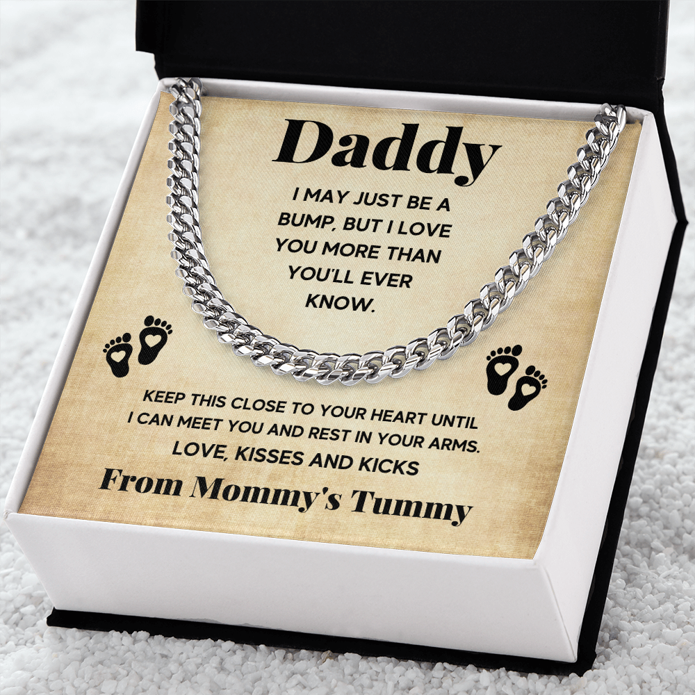 TO MY DADDY BUMP CUBAN LINK CHAIN