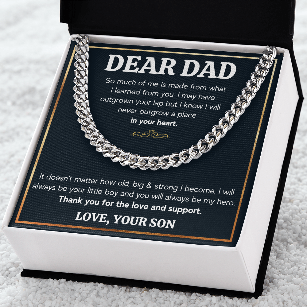 TO MY DAD OUTGROWN CUBAN LINK CHAIN