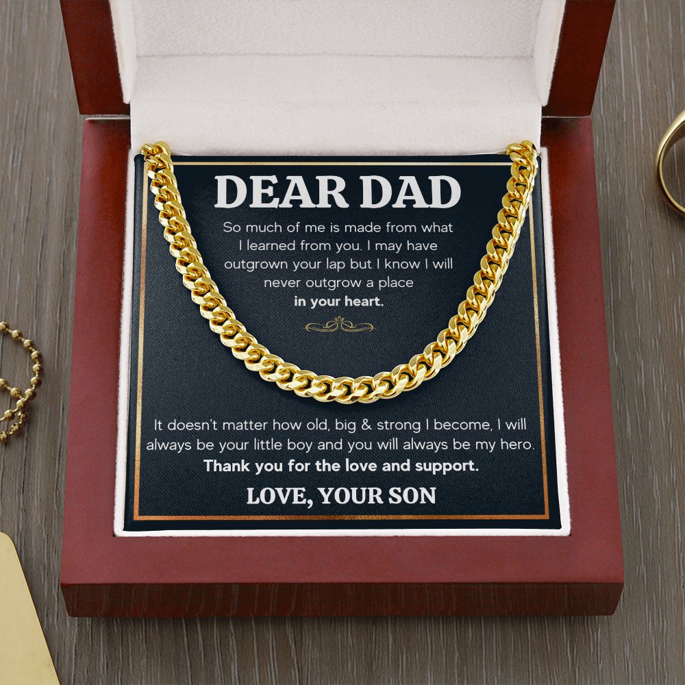 TO MY DAD OUTGROWN CUBAN LINK CHAIN