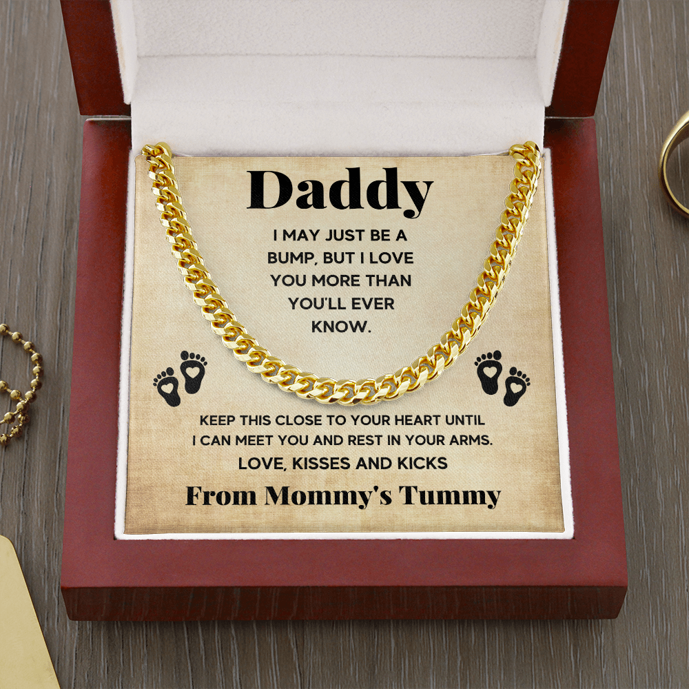 TO MY DADDY BUMP CUBAN LINK CHAIN