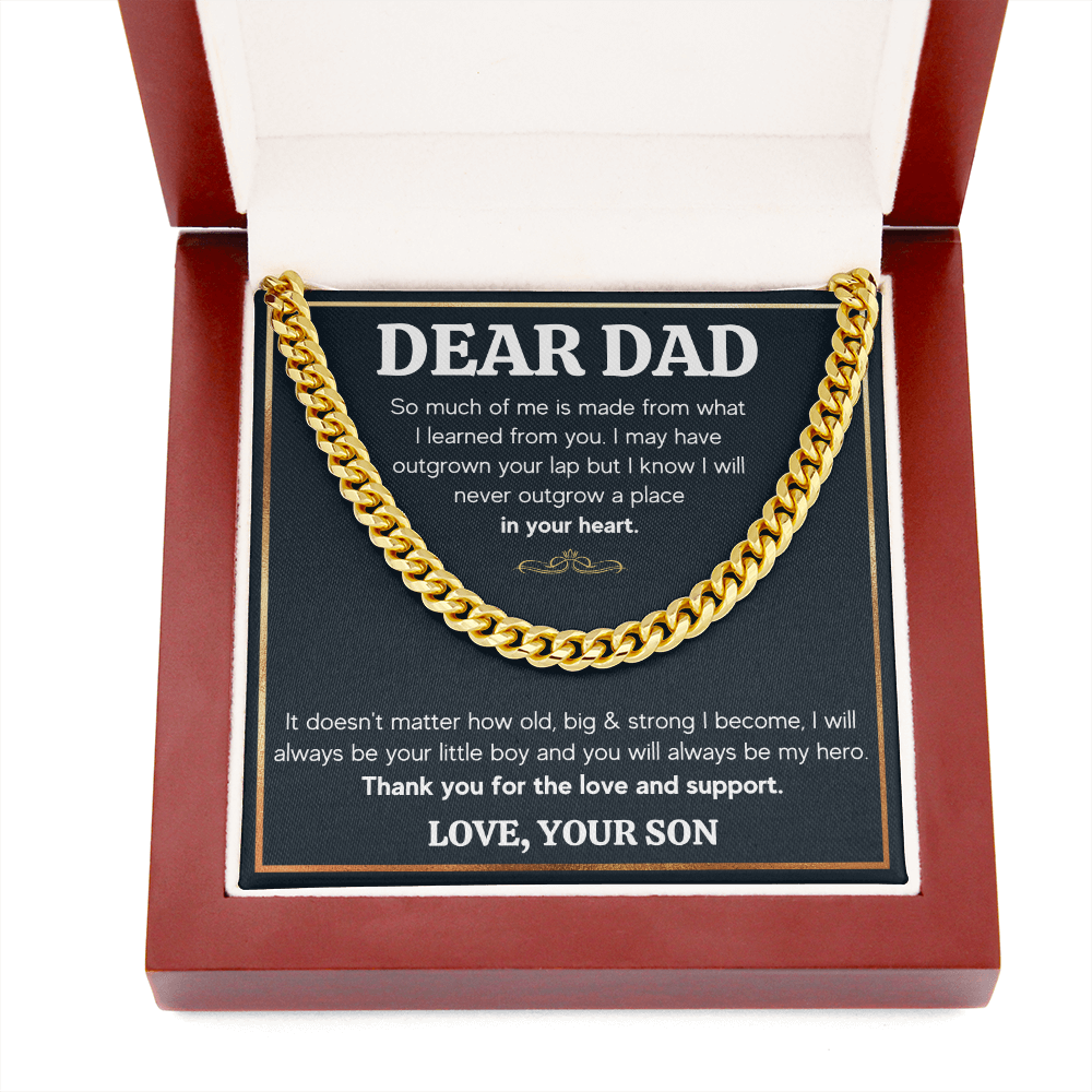 TO MY DAD OUTGROWN CUBAN LINK CHAIN