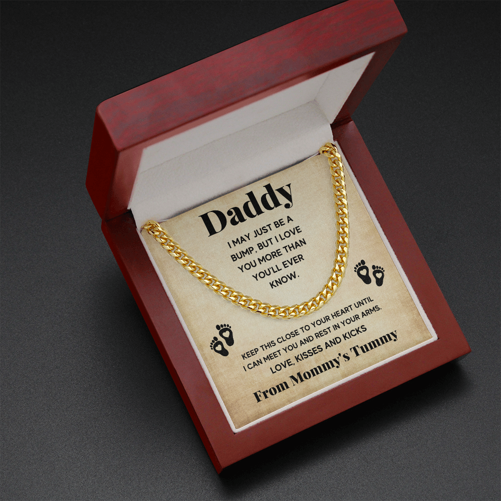 TO MY DADDY BUMP CUBAN LINK CHAIN