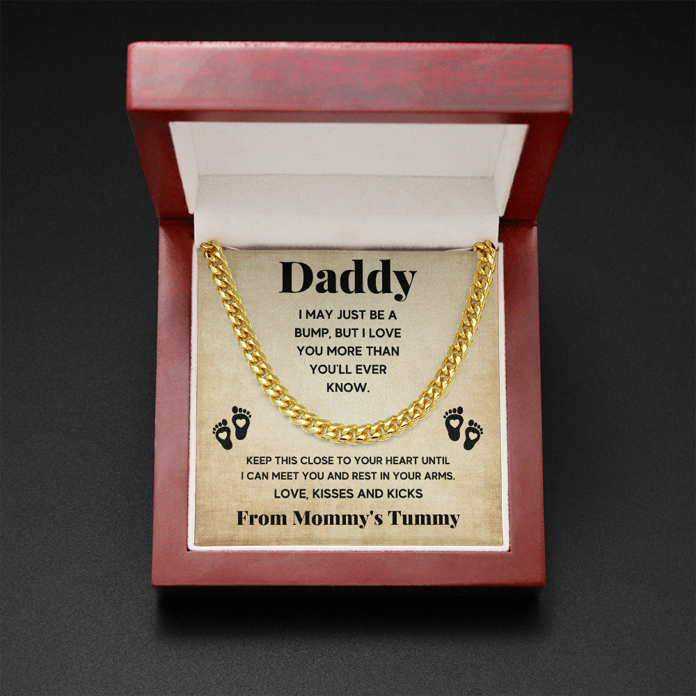 TO MY DADDY BUMP CUBAN LINK CHAIN