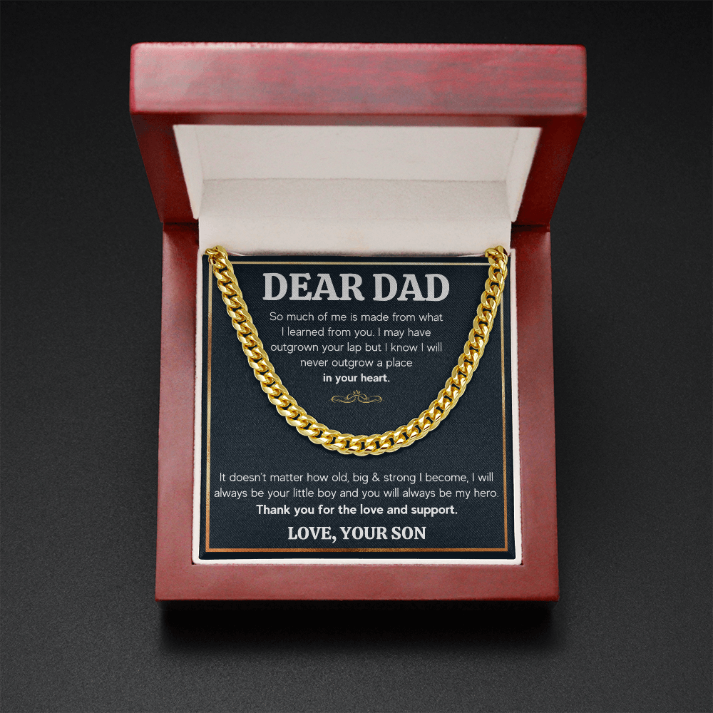 TO MY DAD OUTGROWN CUBAN LINK CHAIN