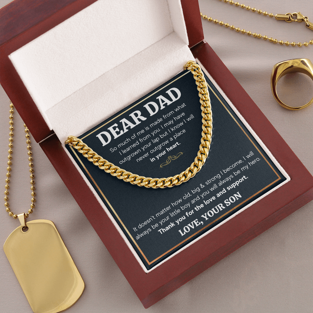 TO MY DAD OUTGROWN CUBAN LINK CHAIN