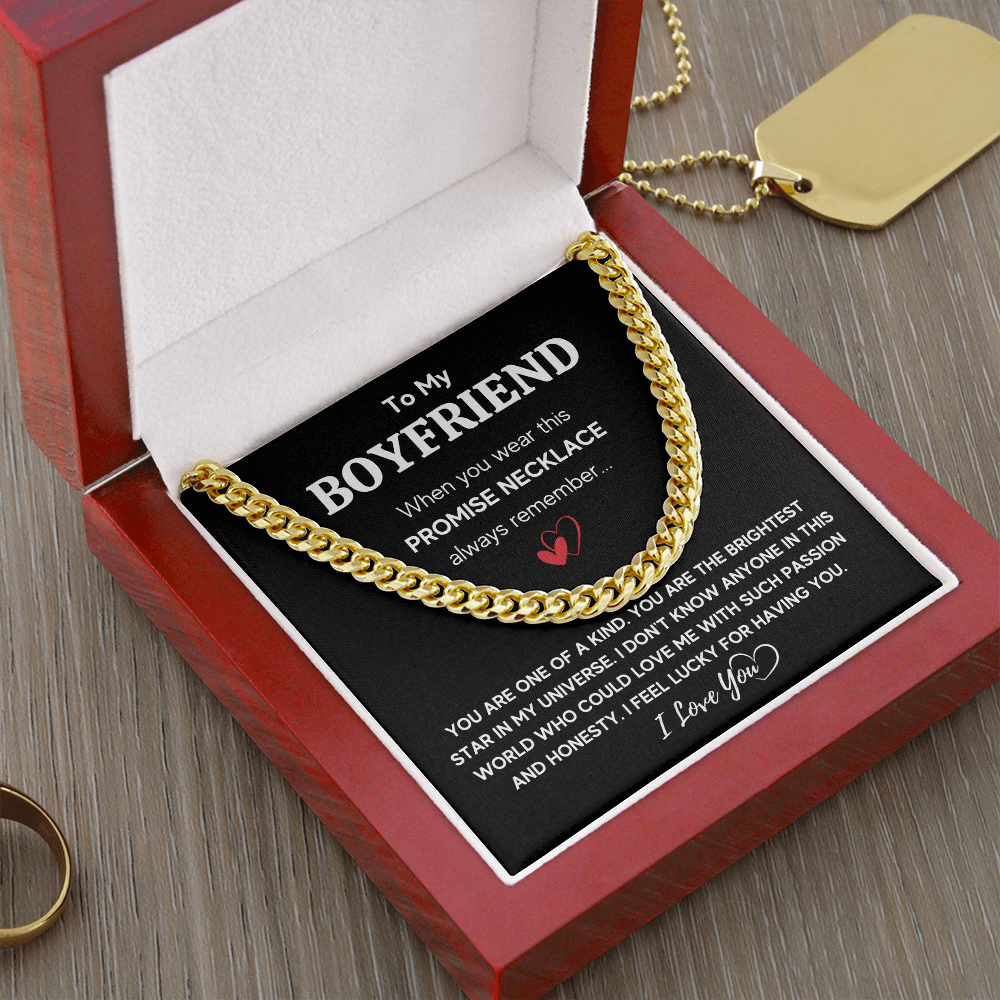 TO MY BOYFRIEND UNIVERSE CUBAN LINK CHAIN