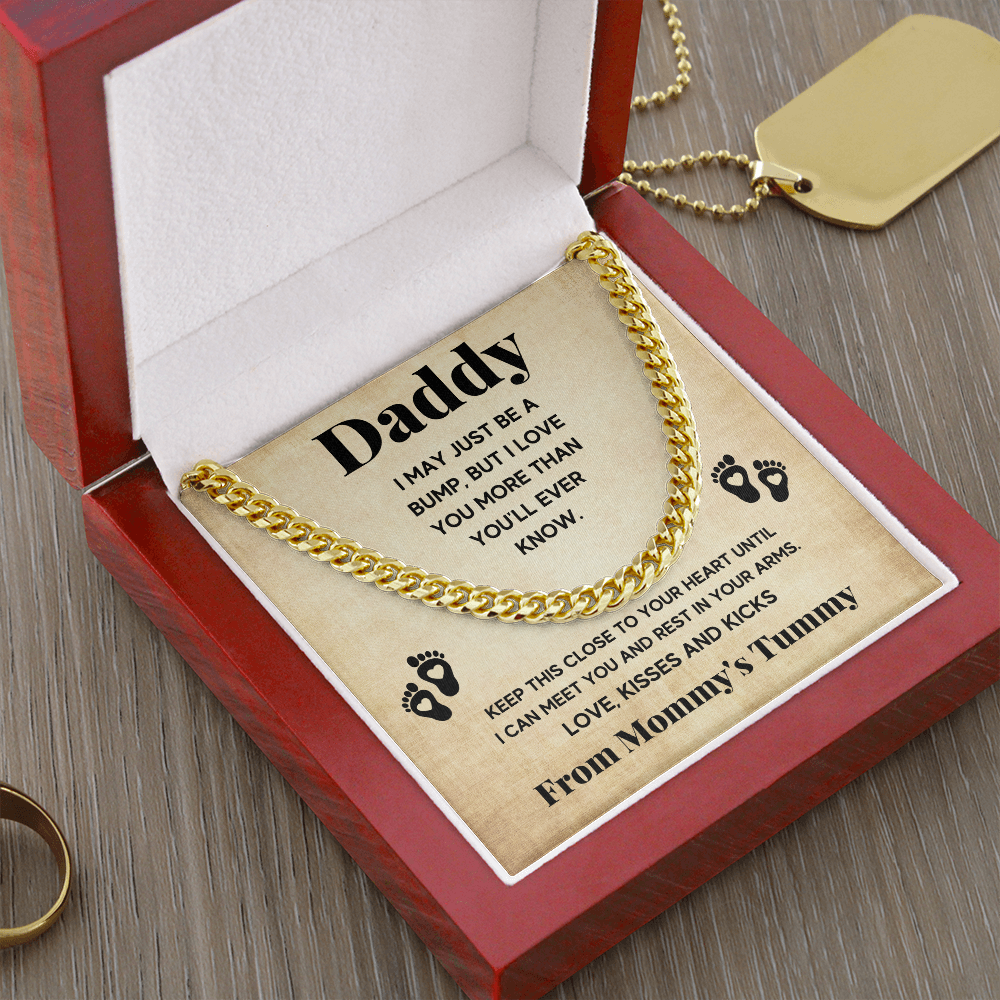 TO MY DADDY BUMP CUBAN LINK CHAIN