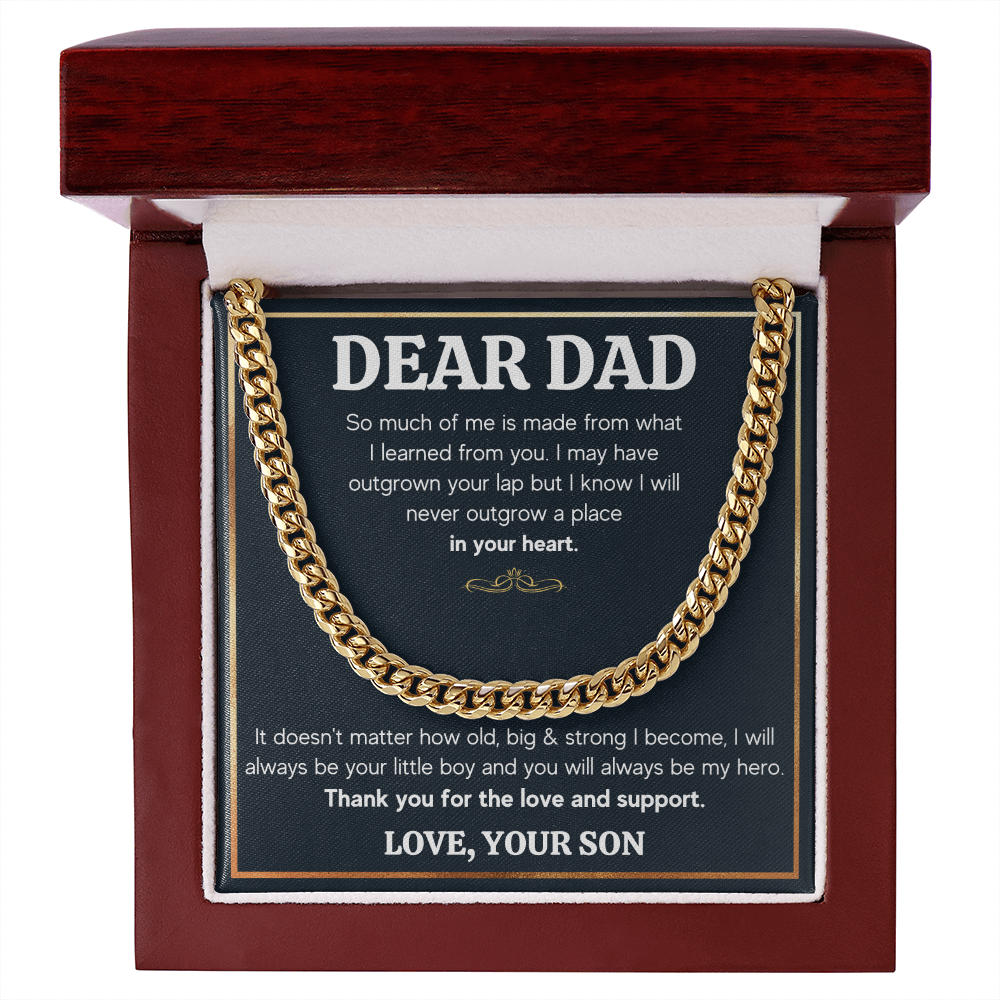 TO MY DAD OUTGROWN CUBAN LINK CHAIN
