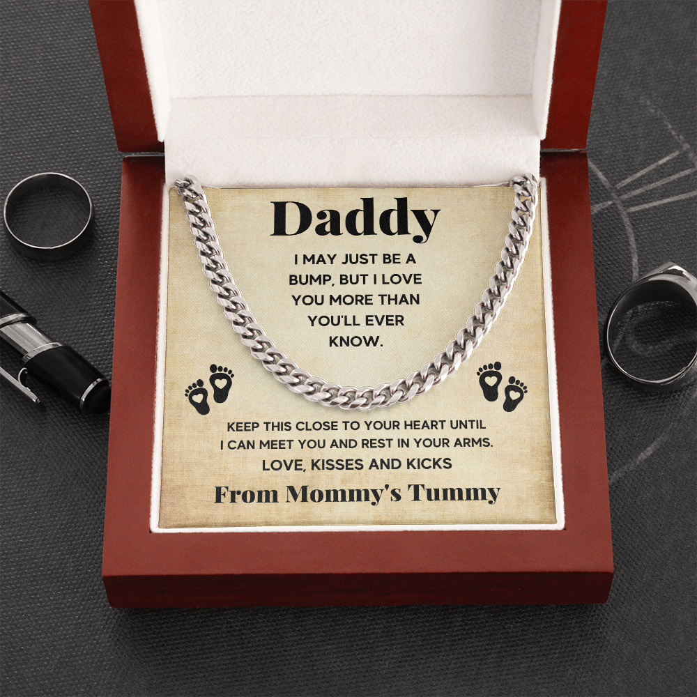 TO MY DADDY BUMP CUBAN LINK CHAIN