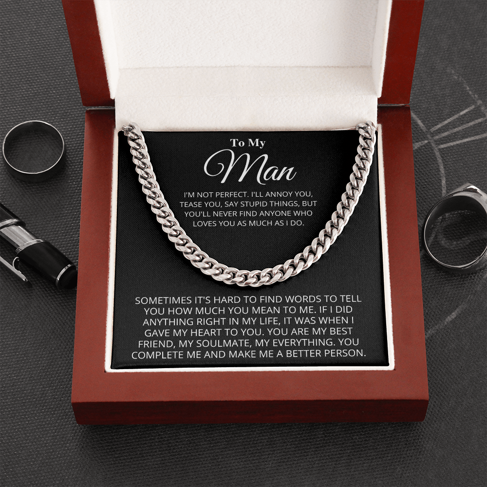 My Man - Better Person - Cuban Link Chain