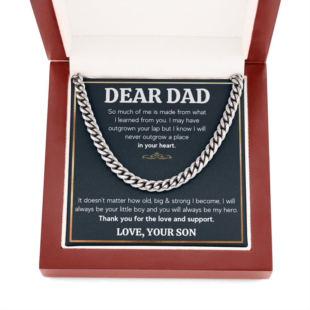 TO MY DAD OUTGROWN CUBAN LINK CHAIN