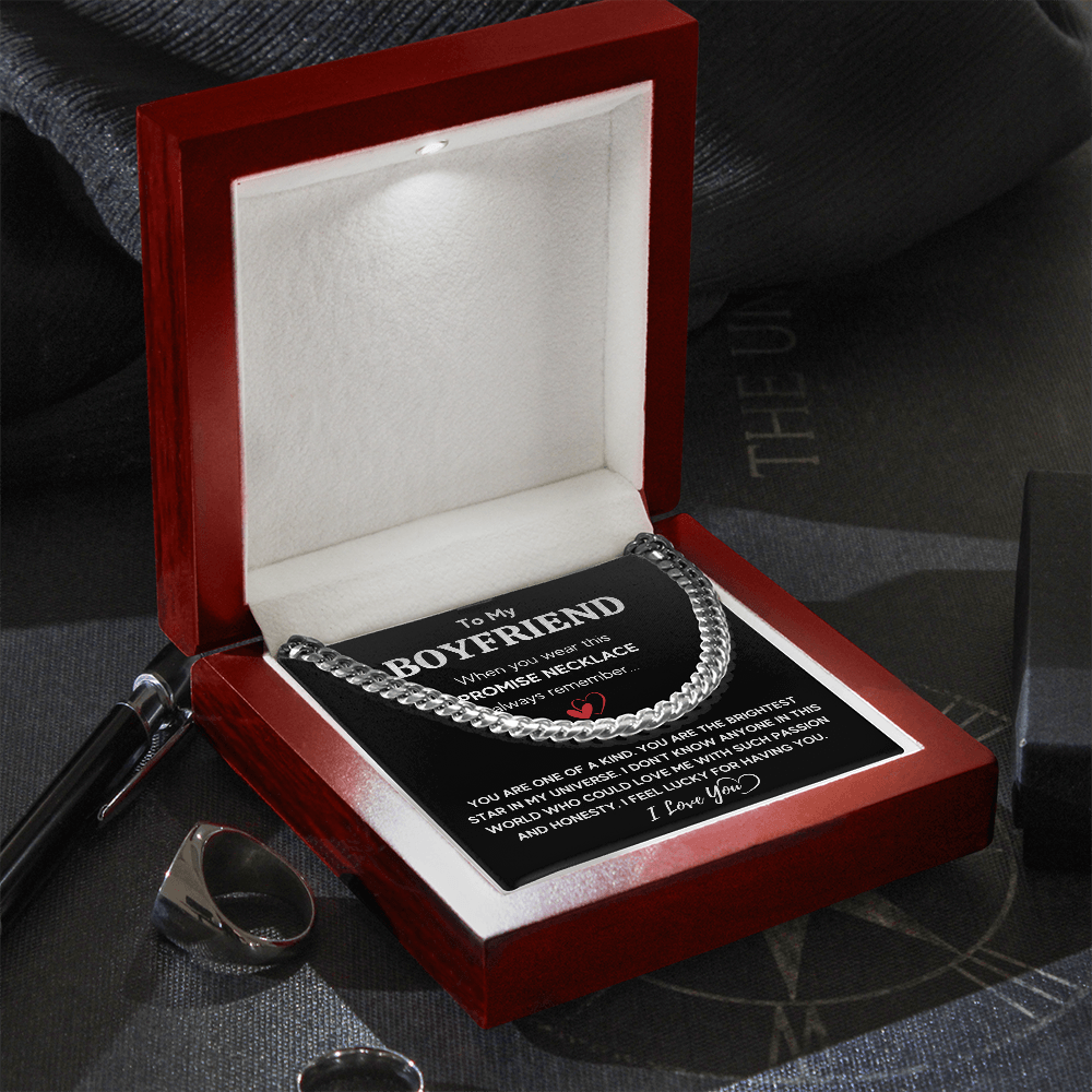 TO MY BOYFRIEND UNIVERSE CUBAN LINK CHAIN