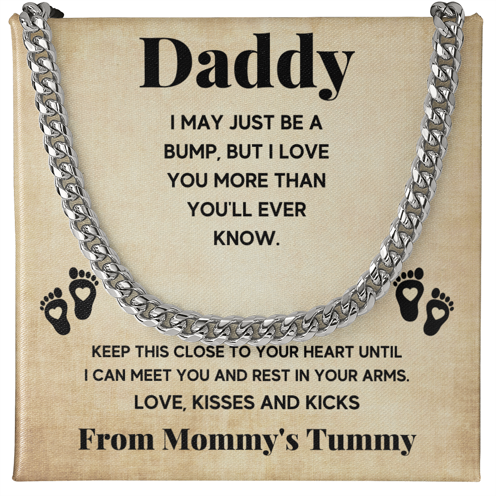 TO MY DADDY BUMP CUBAN LINK CHAIN