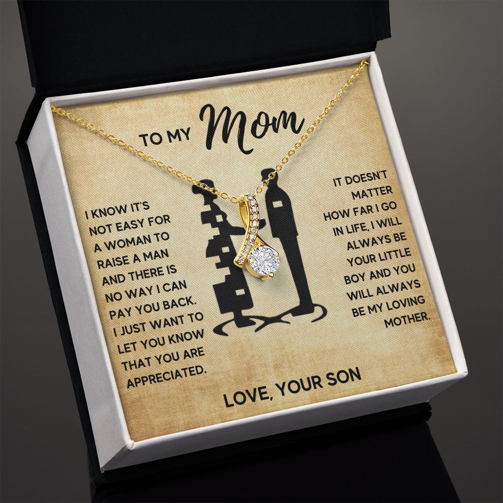 TO MY MOM LITTLE BOY ALLURING NECKLACE GIFT SET