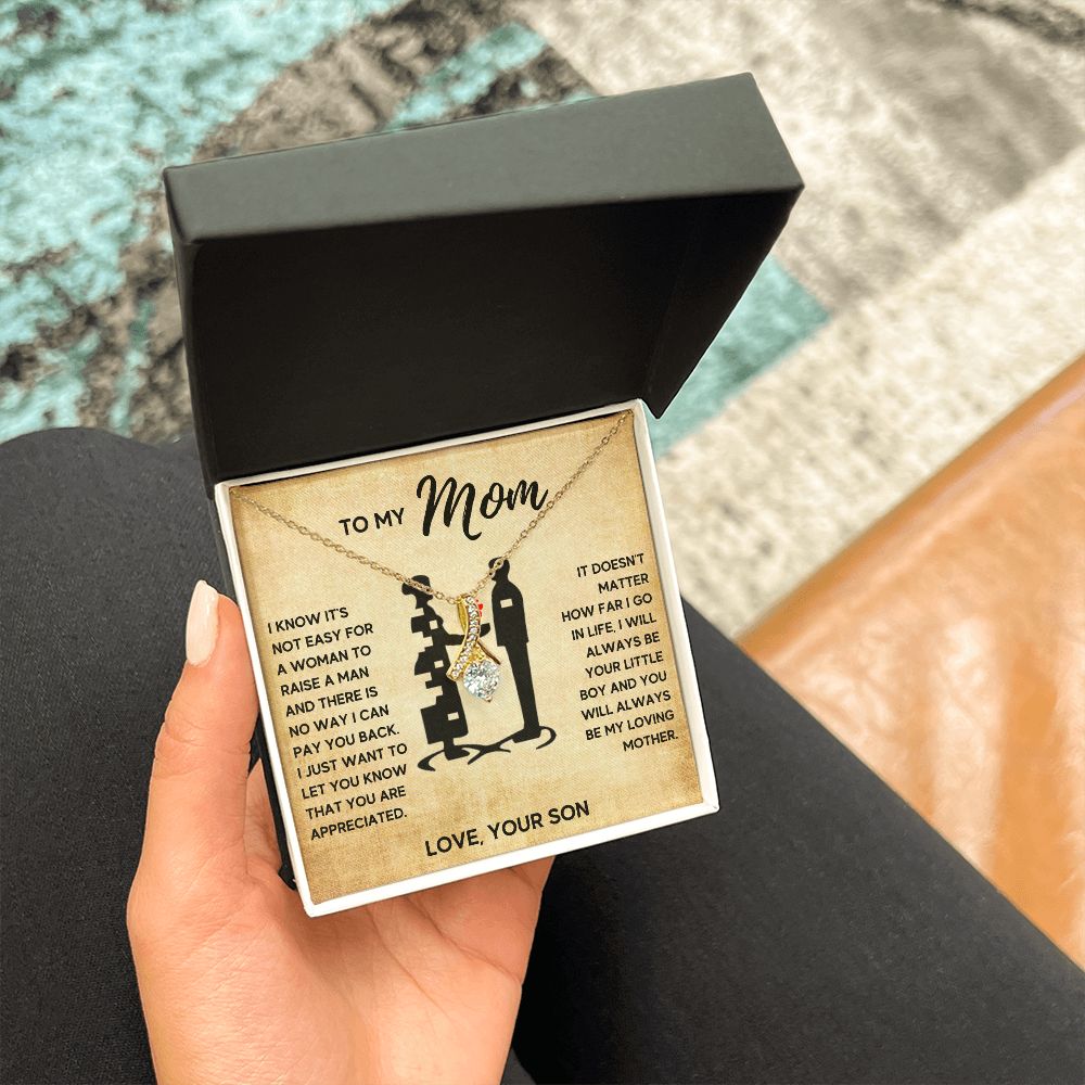 TO MY MOM LITTLE BOY ALLURING NECKLACE GIFT SET