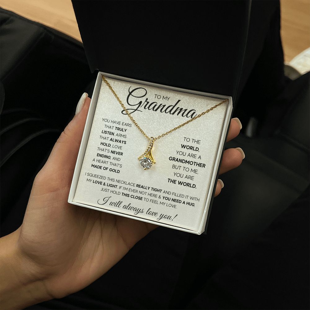 TO MY GRANDMA SQUEEZED ALLURING BEAUTY NECKLACE GIFT SET