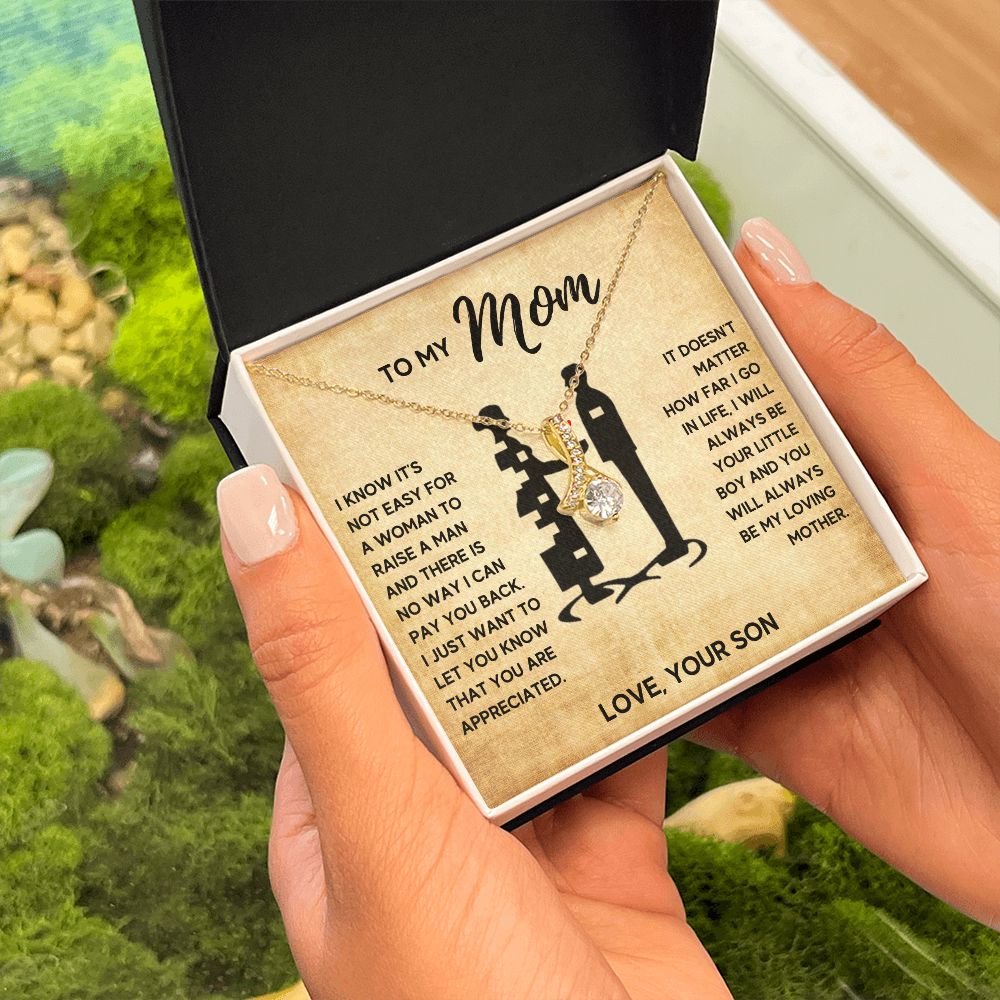 TO MY MOM LITTLE BOY ALLURING NECKLACE GIFT SET