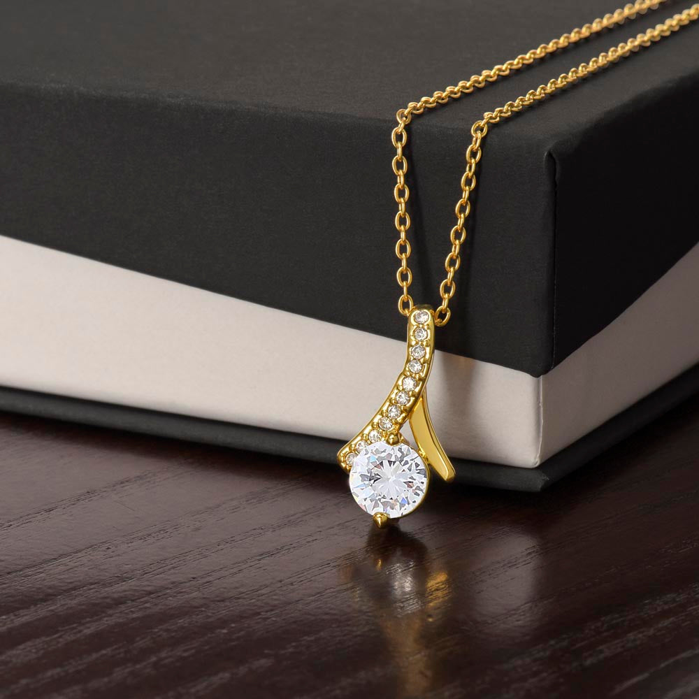 TO MY MOM LITTLE GIRL ALLURING BEAUTY NECKLACE GIFT SET