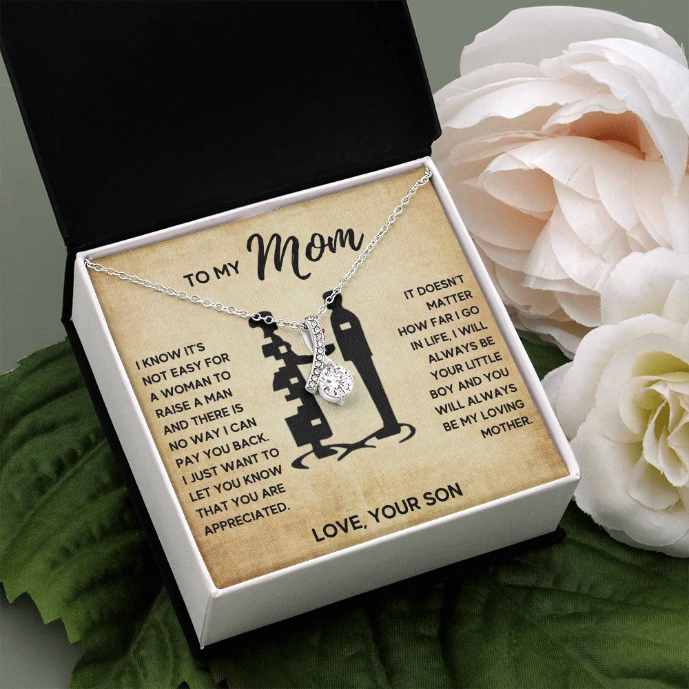 TO MY MOM LITTLE BOY ALLURING NECKLACE GIFT SET