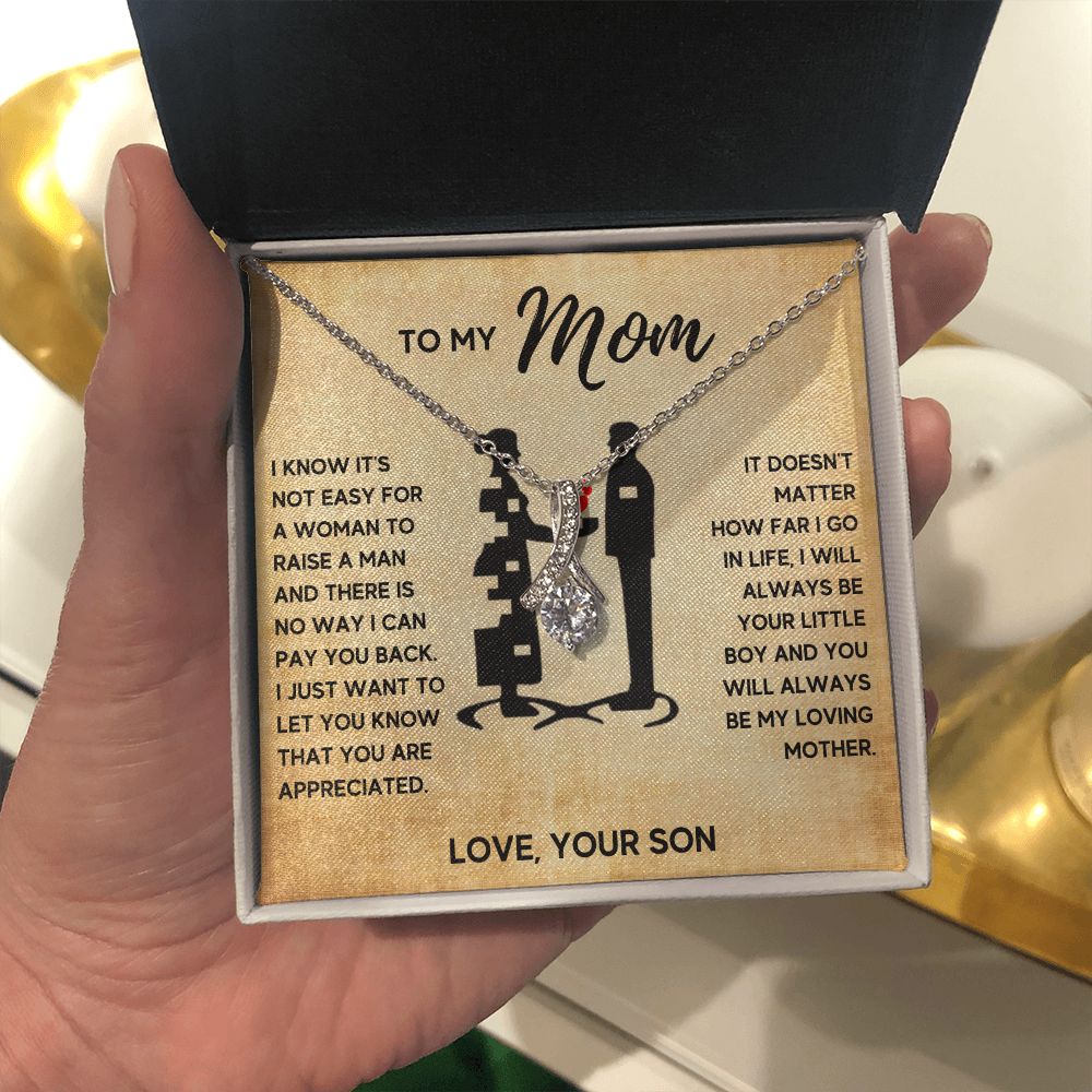 TO MY MOM LITTLE BOY ALLURING NECKLACE GIFT SET