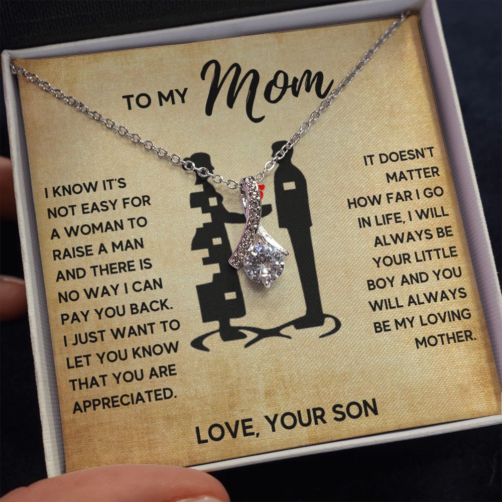 TO MY MOM LITTLE BOY ALLURING NECKLACE GIFT SET