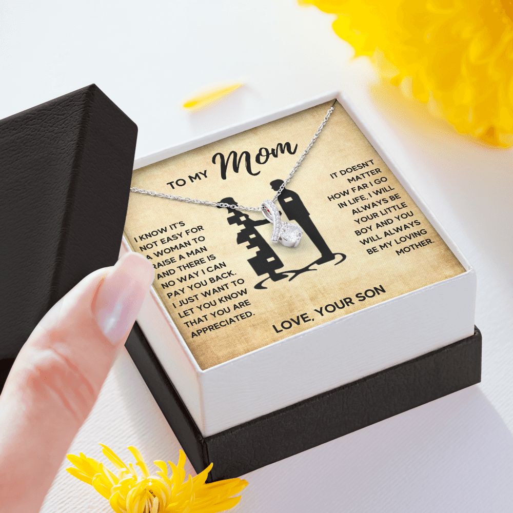 TO MY MOM LITTLE BOY ALLURING NECKLACE GIFT SET