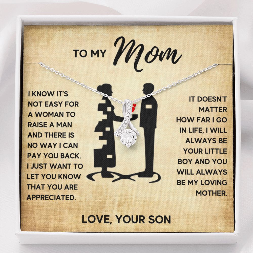 TO MY MOM LITTLE BOY ALLURING NECKLACE GIFT SET