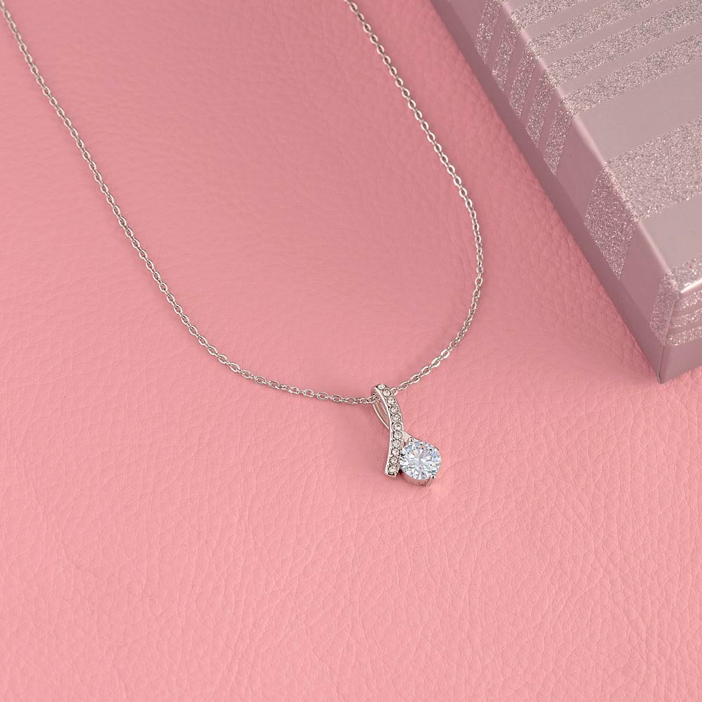 TO MY MOM LITTLE GIRL ALLURING BEAUTY NECKLACE GIFT SET