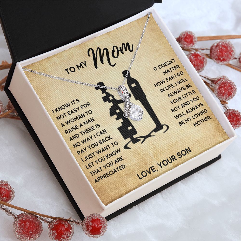 TO MY MOM LITTLE BOY ALLURING NECKLACE GIFT SET