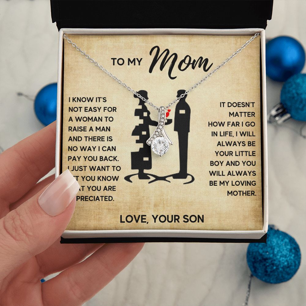 TO MY MOM LITTLE BOY ALLURING NECKLACE GIFT SET