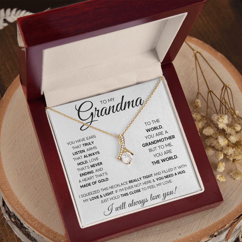 TO MY GRANDMA SQUEEZED ALLURING BEAUTY NECKLACE GIFT SET
