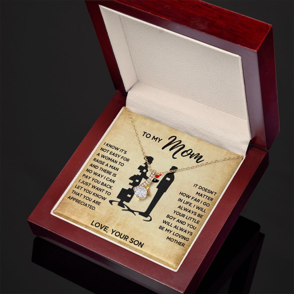 TO MY MOM LITTLE BOY ALLURING NECKLACE GIFT SET