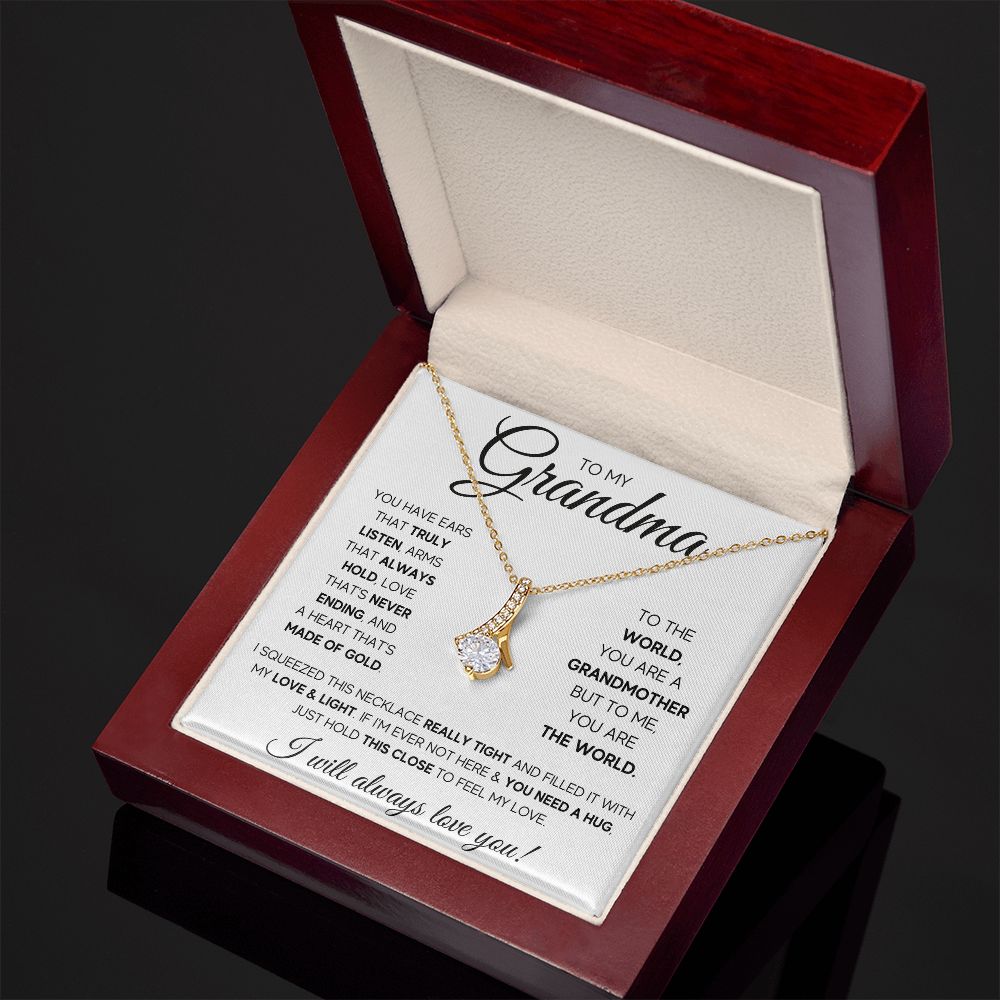 TO MY GRANDMA SQUEEZED ALLURING BEAUTY NECKLACE GIFT SET