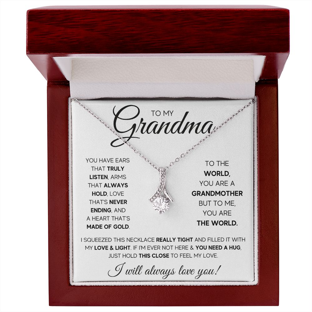 TO MY GRANDMA SQUEEZED ALLURING BEAUTY NECKLACE GIFT SET
