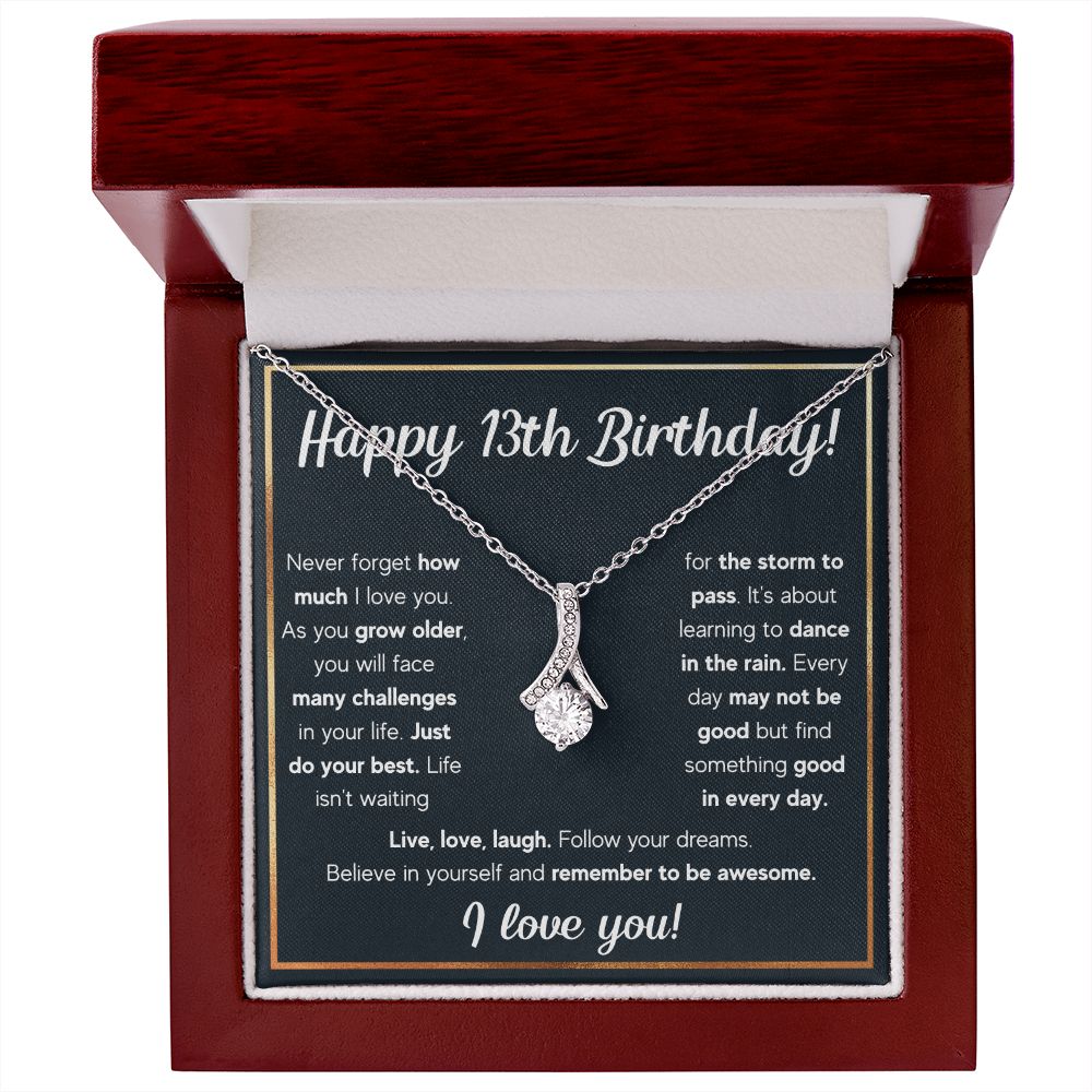 13TH BIRTHDAY RAIN ALLURING BEAUTY NECKLACE GIFT SET