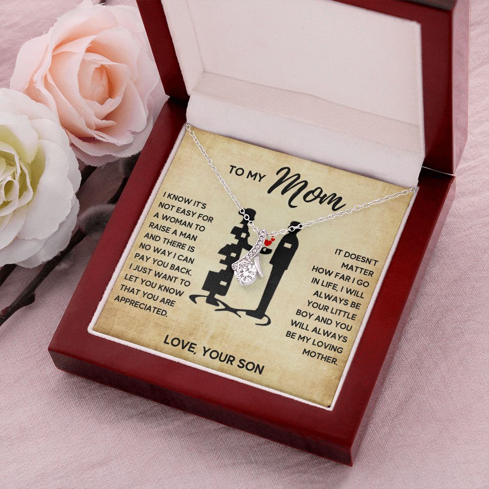 TO MY MOM LITTLE BOY ALLURING NECKLACE GIFT SET