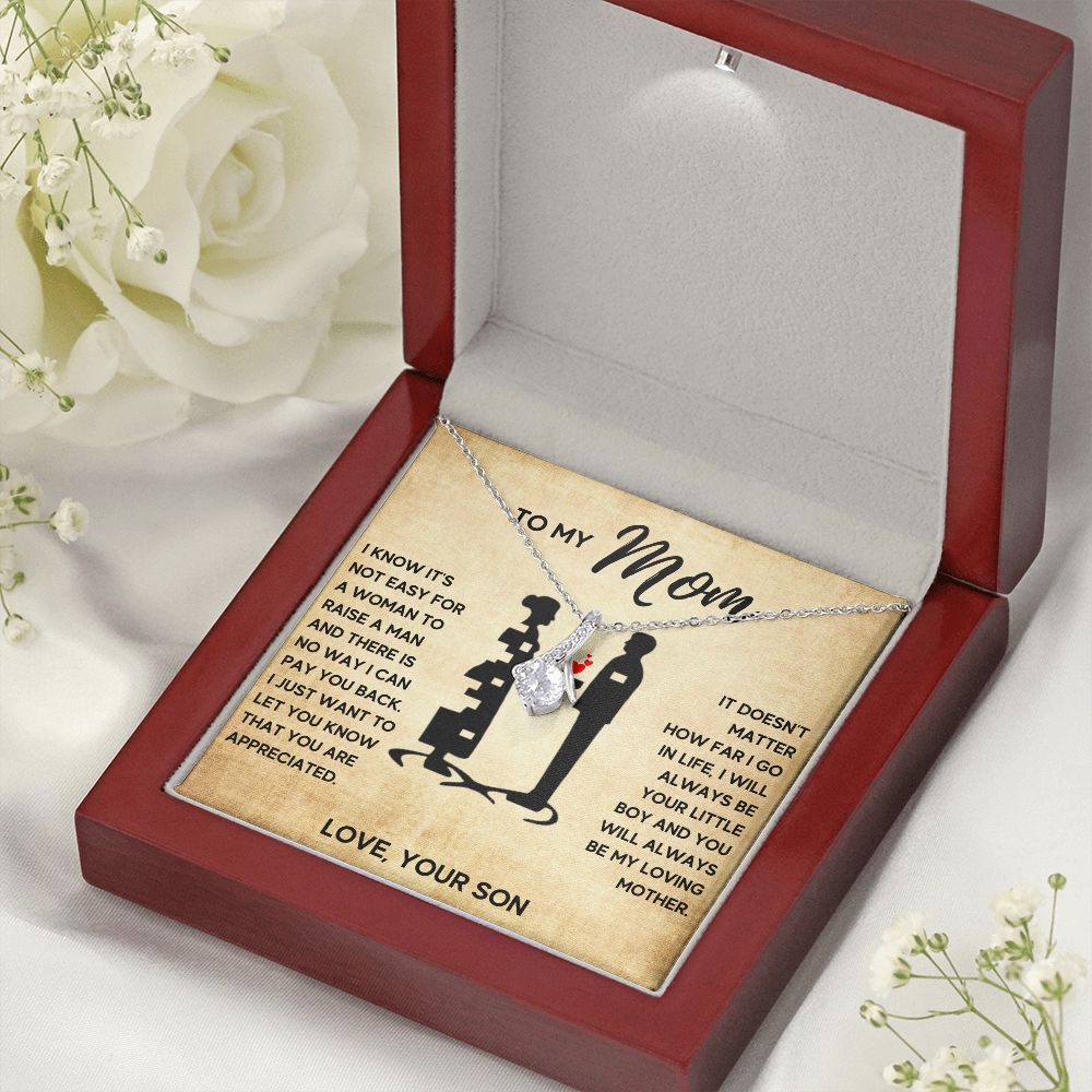 TO MY MOM LITTLE BOY ALLURING NECKLACE GIFT SET